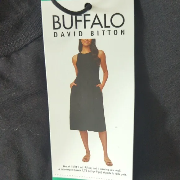 🖤XL: Buffalo Sleeveless Dress Women's Black - Picture 1 of 9